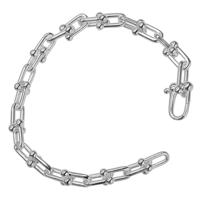 ティファニー ハードウェア スモールリンク 腕周り約15.3cm レディースブレ