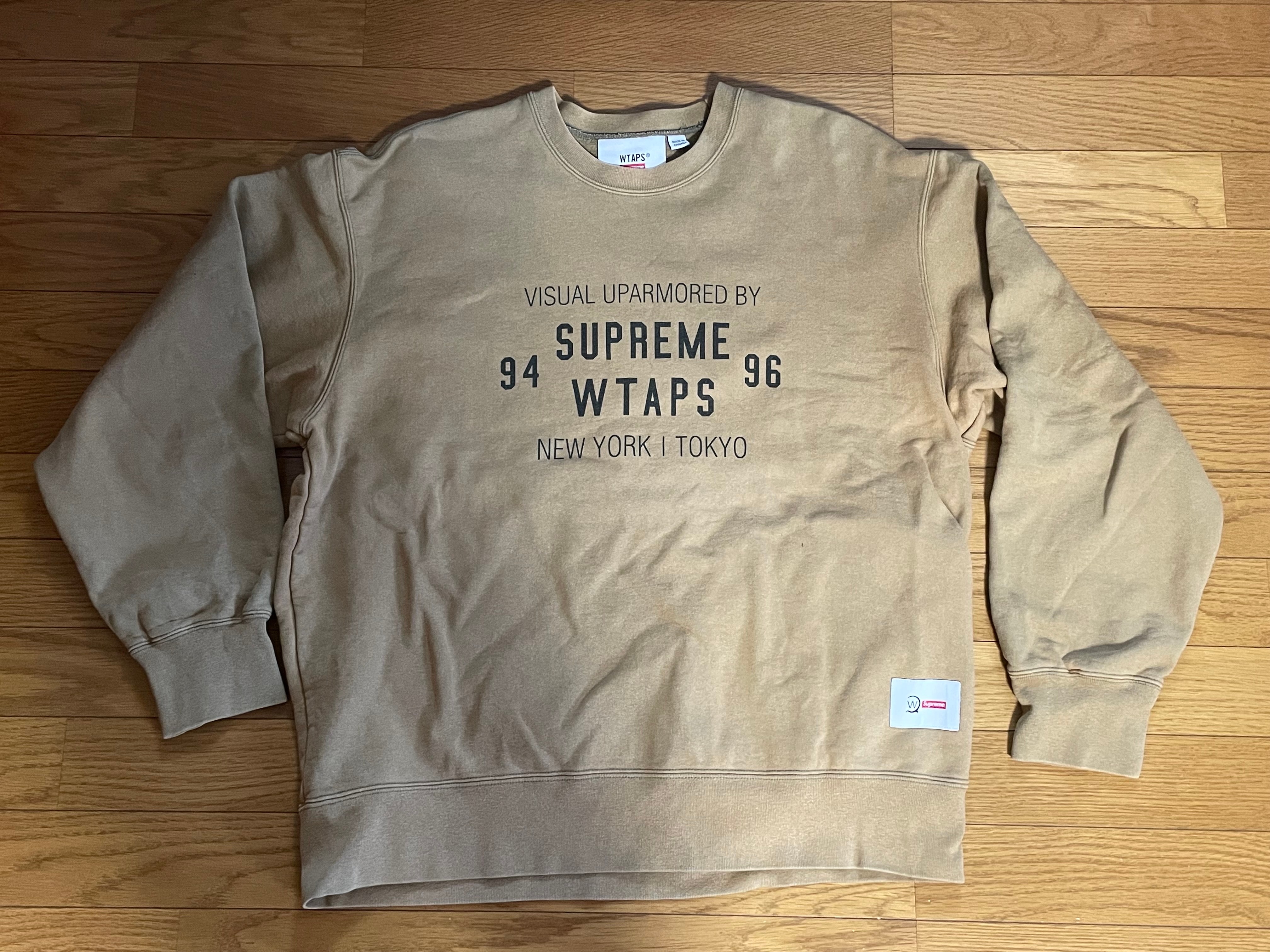 Supreme / WTAPS Crewneck "Light Olive"