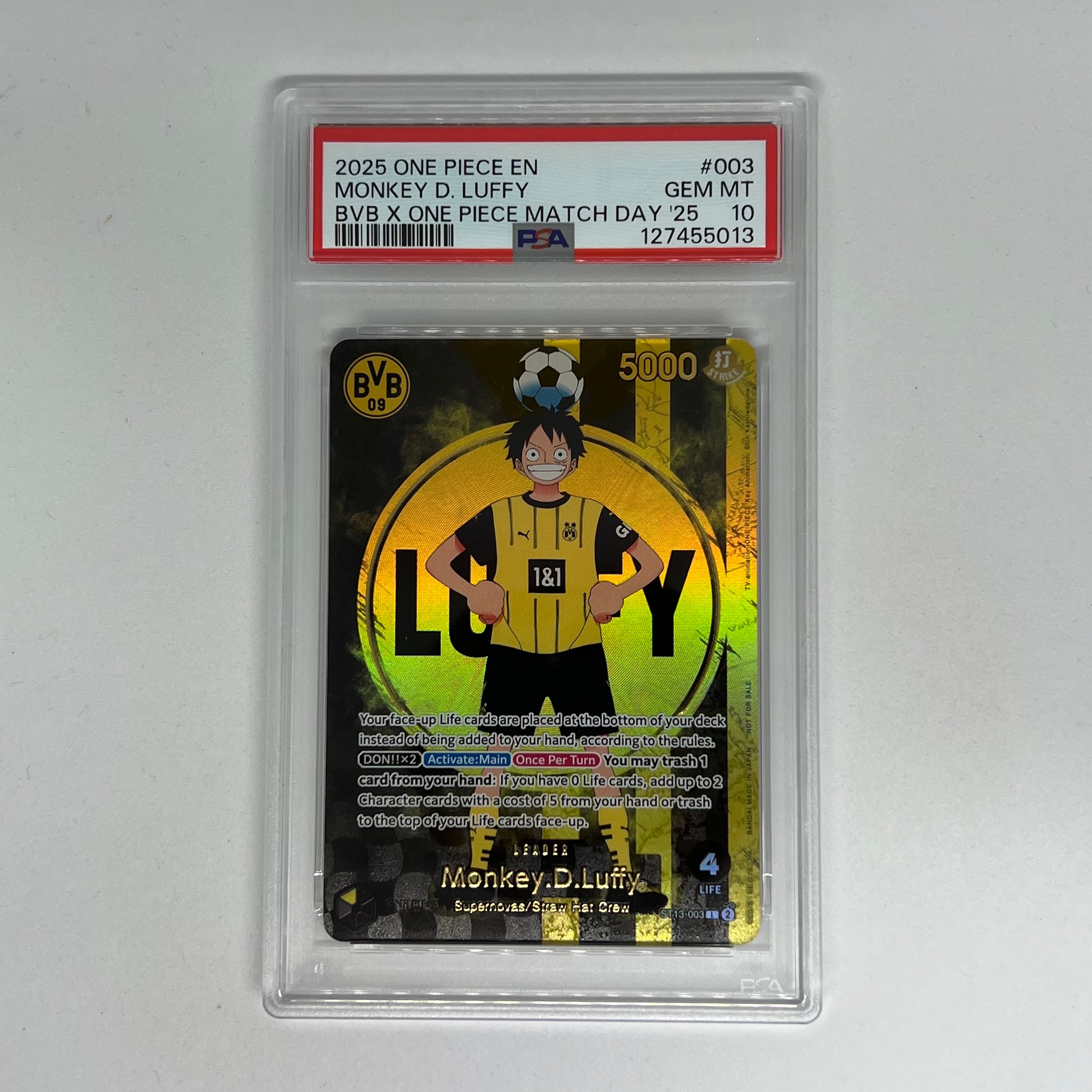 モンキー・D・ルフィ L [ST13-003]【英語版】(プロモーションカード「ボルシアドルトムント × ONE PIECE マッチデー 2025」)