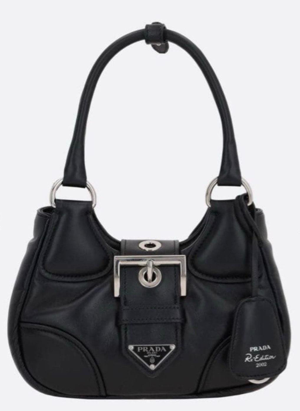 PRADA ムーン パテッドレザーショルダーバッグ