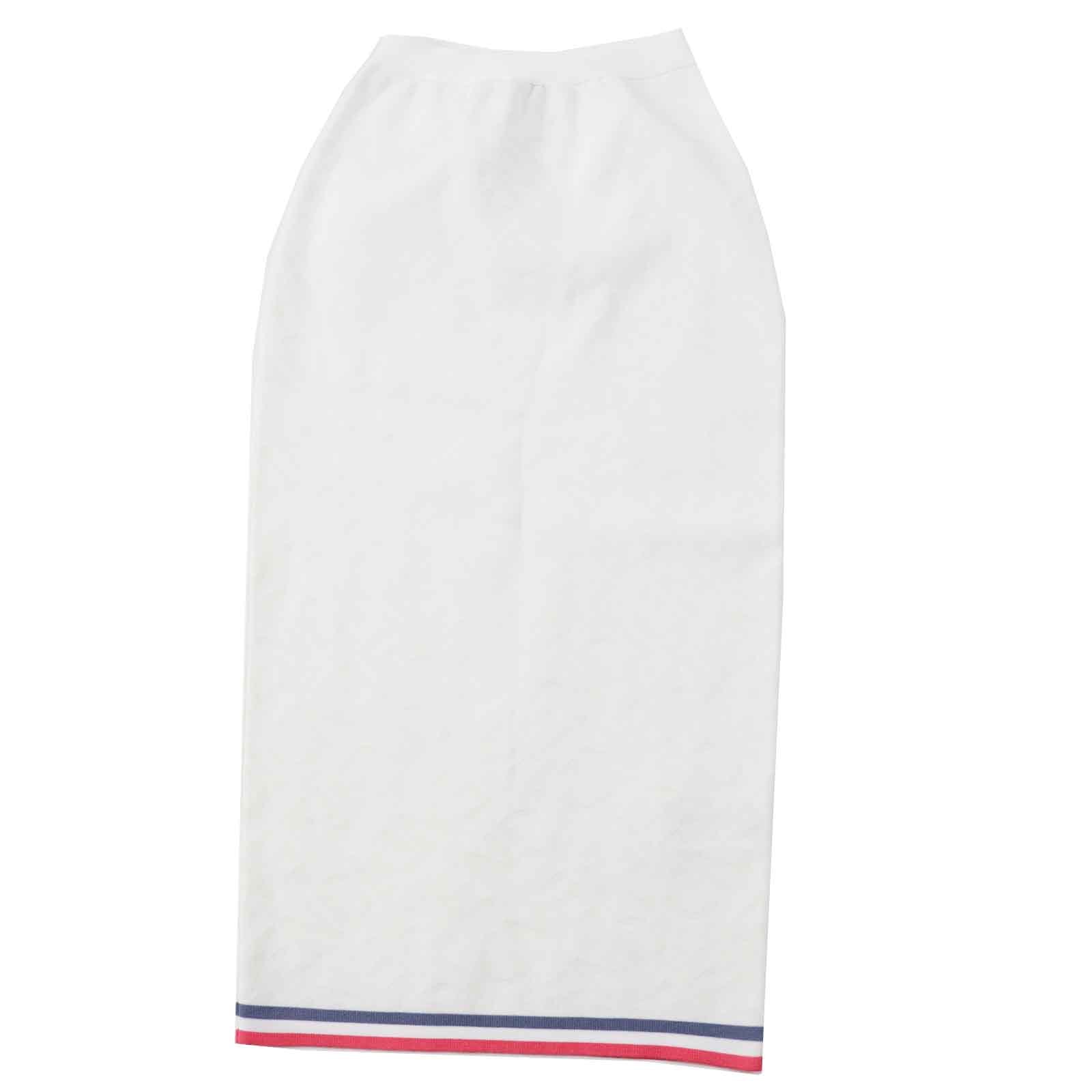 極美品 フェンディ
 スカート ホワイト ピンク グレー レディース 36 FZQ719 ANZE