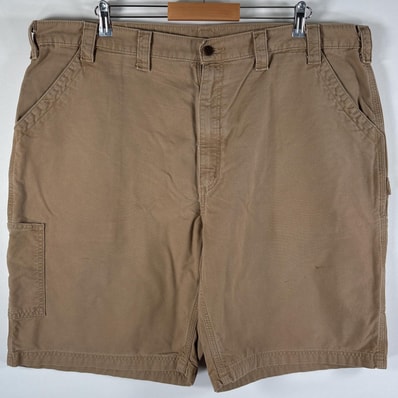古着 カーハート Carhartt ショートパンツ 大きいサイズ ワークショーツ ワンポイント ペインター w44 ベージュ系 メンズ