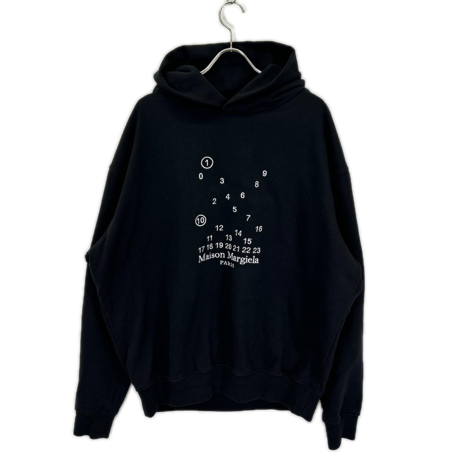 Maison Margiela Logo Hooded Sweatshirt "Black"