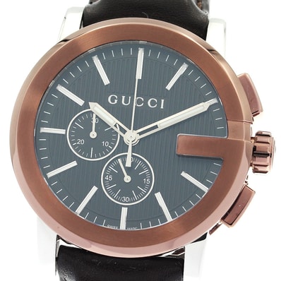 ☆美品 グッチ Gクロノ 101.2/YA101202 メンズ 【中古】