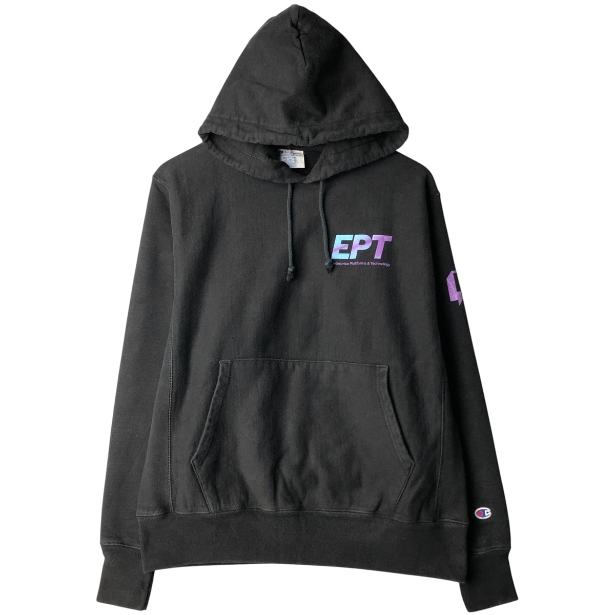 古着 チャンピオン Champion REVERSE WEAVE リバースウィーブ EPT アドバタイジング スウェットプルオーバーパーカー メンズM相当/eaa596679