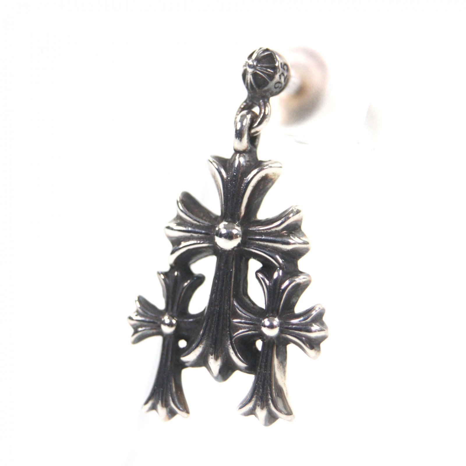 Chrome Hearts 3 CH Cross Pierce "Silver"
