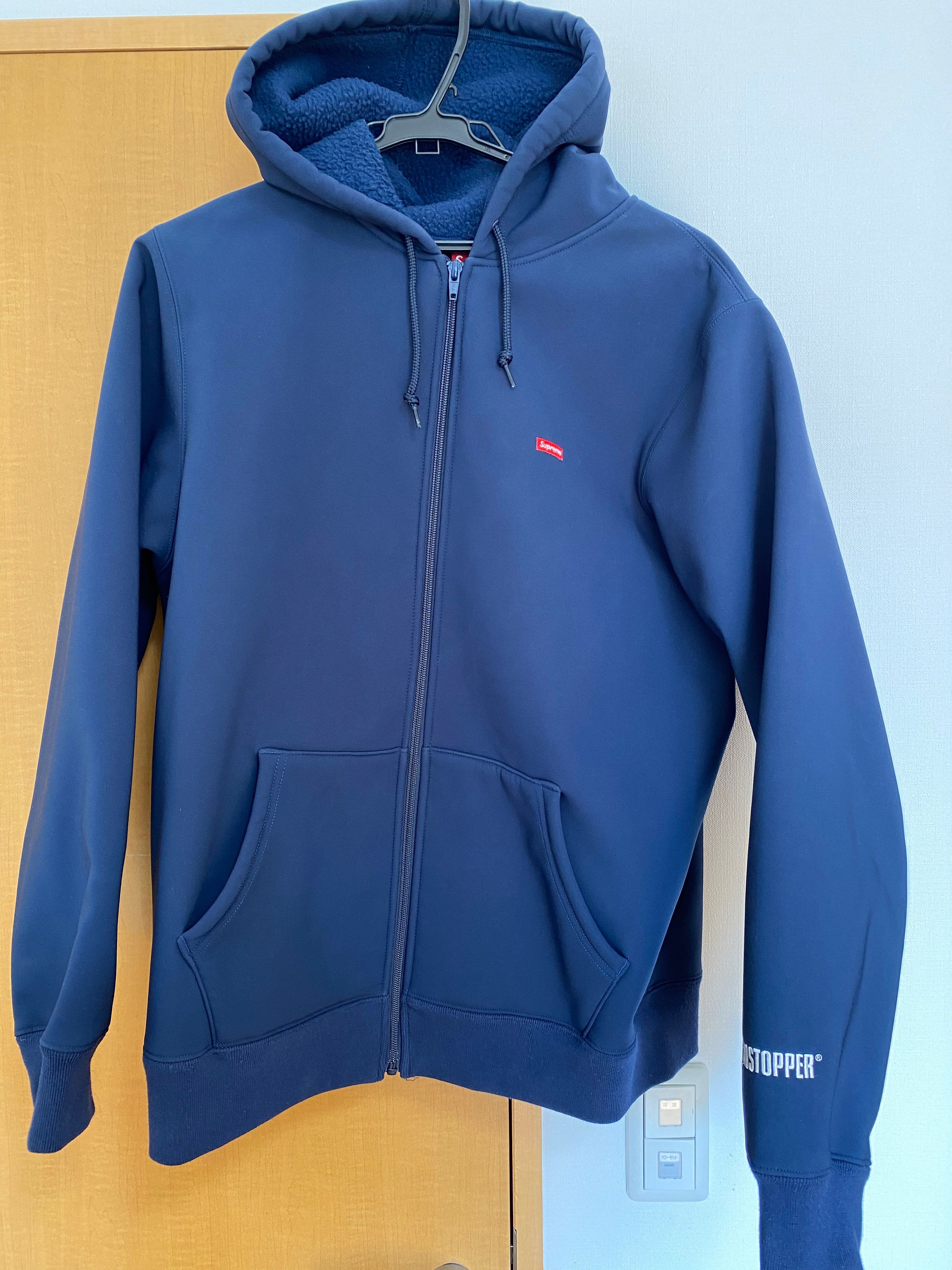 Supreme WINDSTOPPER Zip Up Hooded Sweatshirt "Washed Navy"