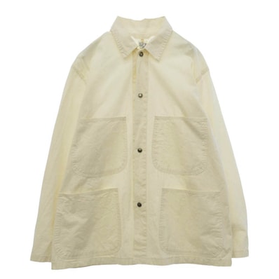 orSlow オアスロウ コットン スナップボタン カバーオール ワークジャケット オフホワイト系 3【中古】