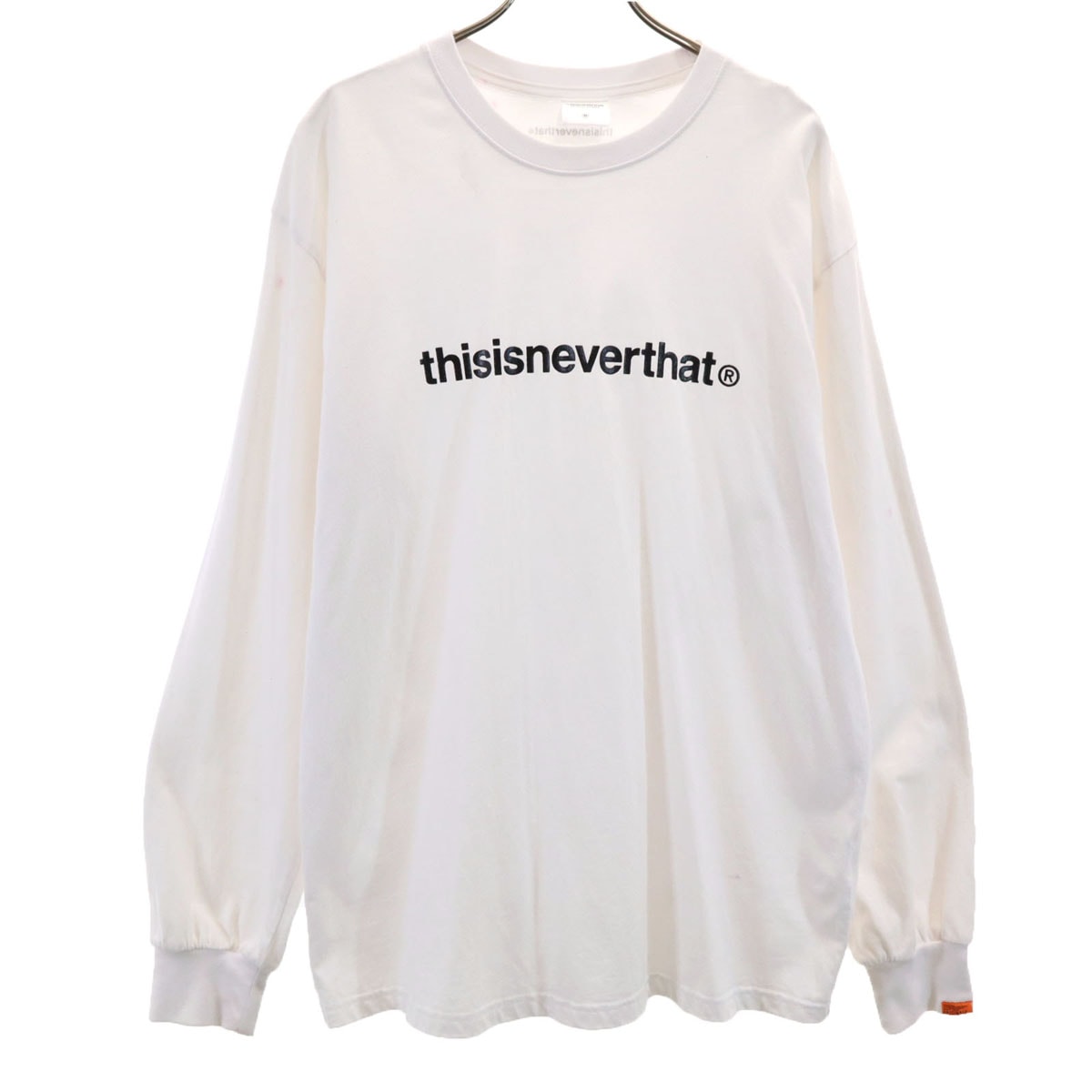 thisisneverthat ディスイズネバーザット 長袖 Tシャツ M ホワイト ロンT