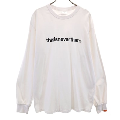 thisisneverthat ディスイズネバーザット 長袖 Tシャツ M ホワイト ロンT