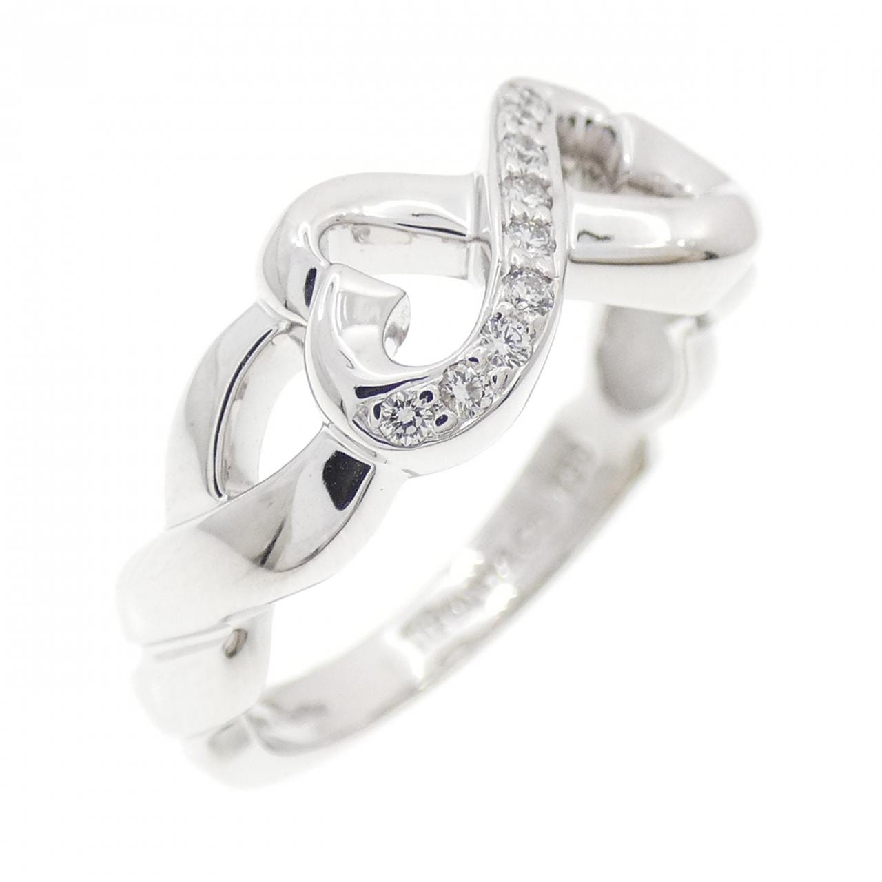 ティファニー ダブルラビングハート リング