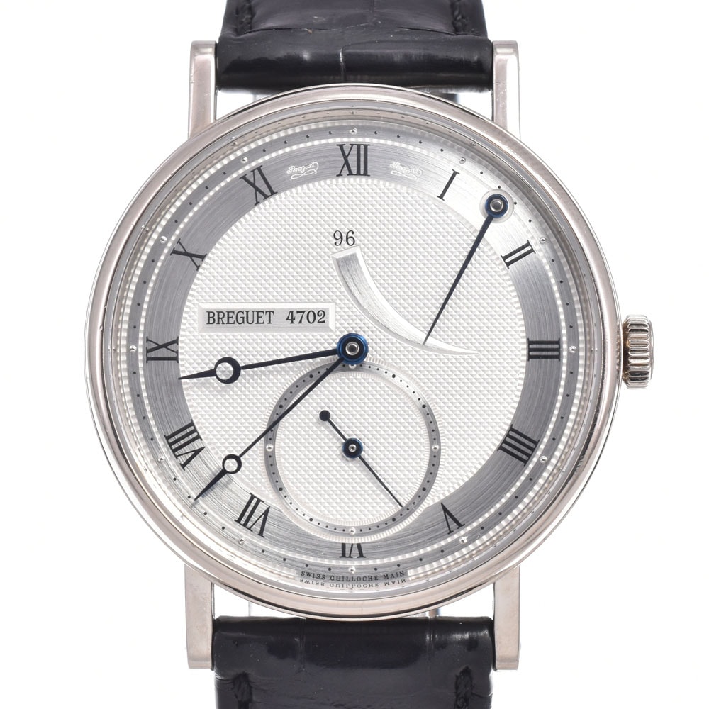 ブレゲ Breguet 5277BB/12/9V6 クラシック K18WG シルバー 手巻き メンズ 美品 箱・保証書付き 腕時計 J#150346