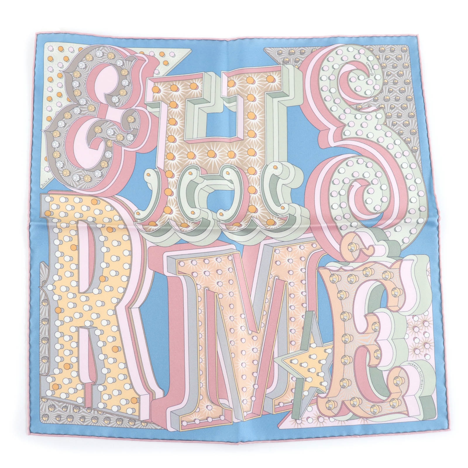 未使用品 エルメス スカーフ HERMES ELECTRIQUE