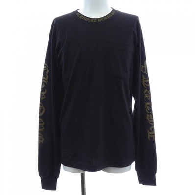 Chrome Hearts Neck Logo Pocket L/S T-Shirt "Black/Gold"