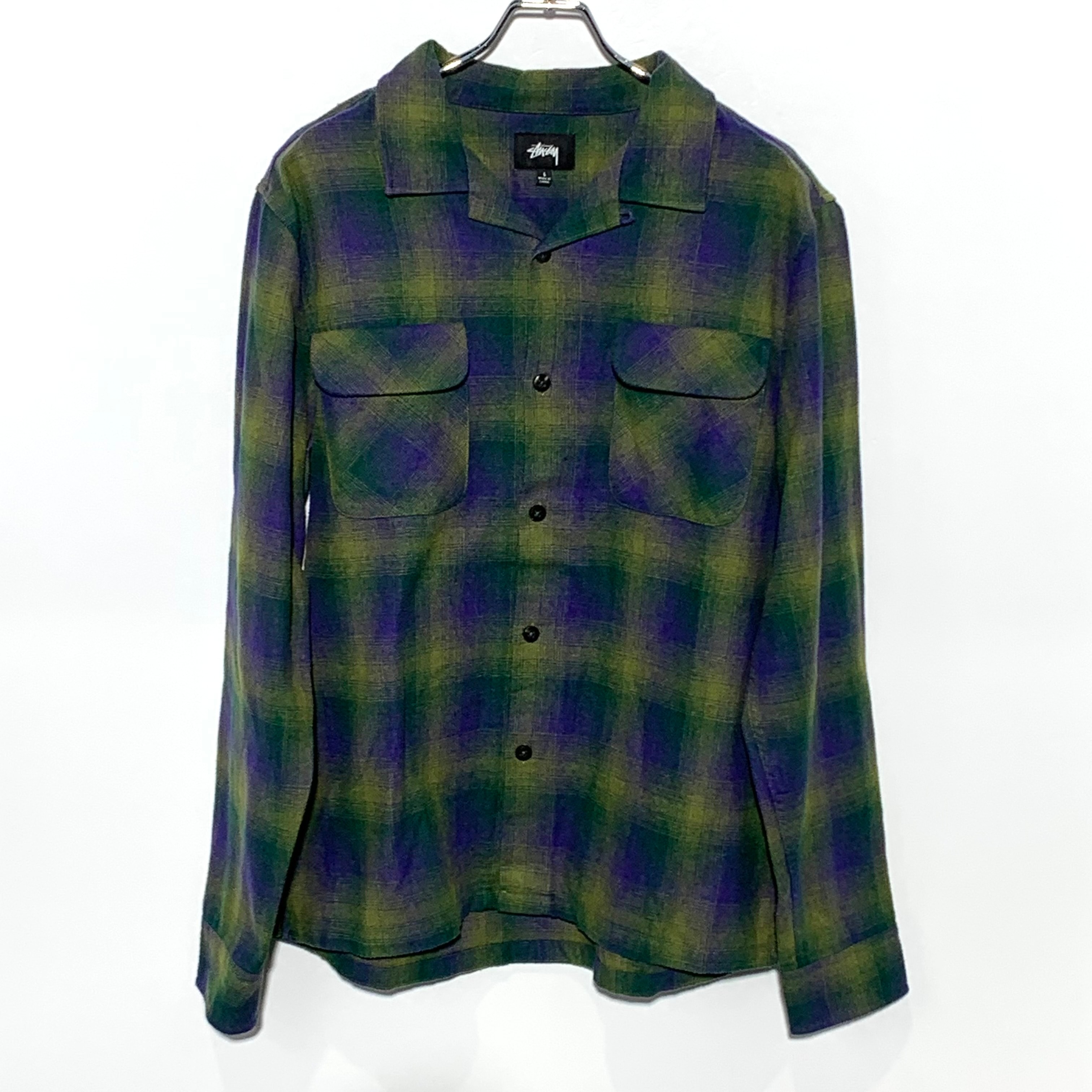 Stussy Sean Plaid L/S Shirt "Green"