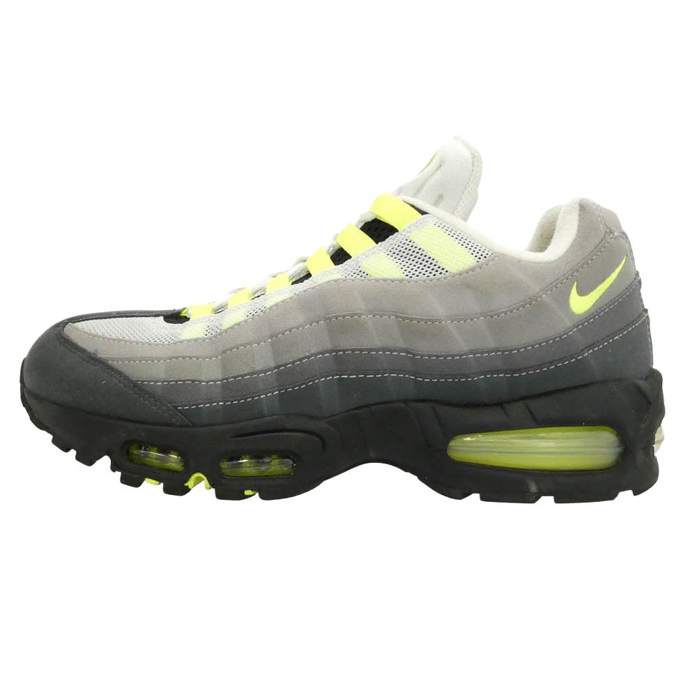 NIKE ナイキ HM4740-001 AIR MAX 95 OG BIG BUBBLE 【フェイクバスターズ鑑定済】エアマックス95 OG ネオン ビッグバブル ローカット スニーカー グレー系 27cm【中古】