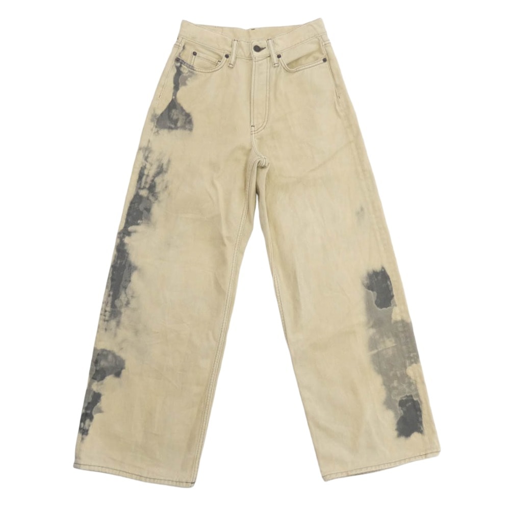 ACNE STUDIOS アクネストゥディオズ デニムパンツ A00426 1981F FN SMOKEY JEANS スモーキー ルーズフィット ワイドレッグ デニム パンツ ベージュ系 32【中古】