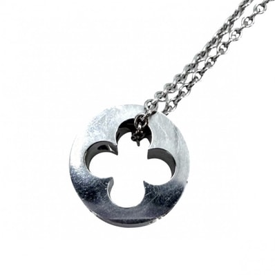 LOUIS VUITTON ルイヴィトン ネックレス パンダンティフ アンプラント アクセサリー ジュエリー 18金WG 750 K18ホワイトゴールド ダイヤモンド ユニセックス 約6.7g【中古品】
