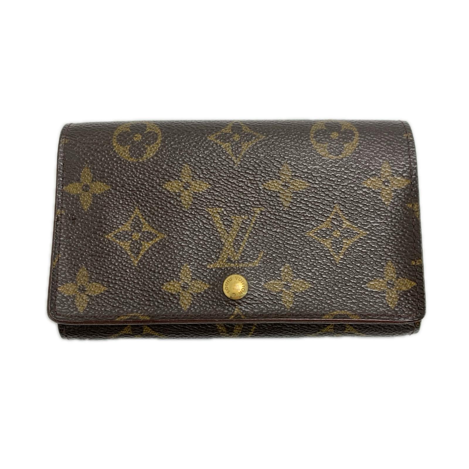 LOUIS VUITTON ルイヴィトン モノグラム ポルトモネ ビエ トレゾール M61730 2つ折り財布