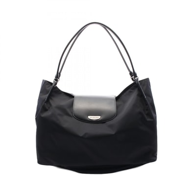 バレンシアガ BALENCIAGA GENEVE ラージ ホーボー トートバッグ バッグ ナイロン レザー レディース ブラック系 8054842ABA91060 【中古】