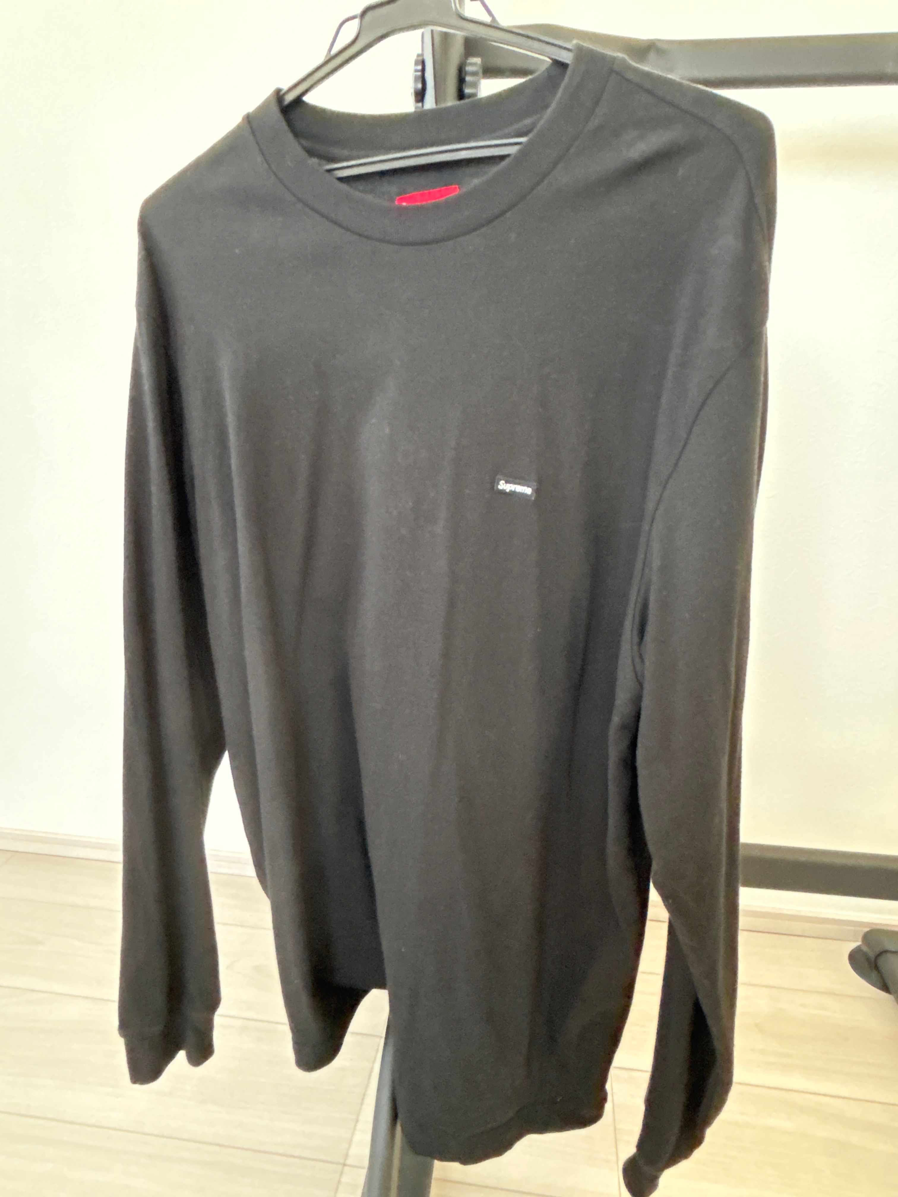 Supreme Small Box L/S Tee "Black"(23SS)