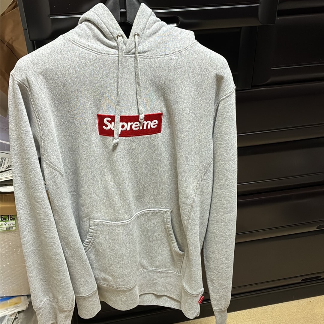 Supreme Box Logo Hooded Sweatshirt "Heather Grey" (16FW)