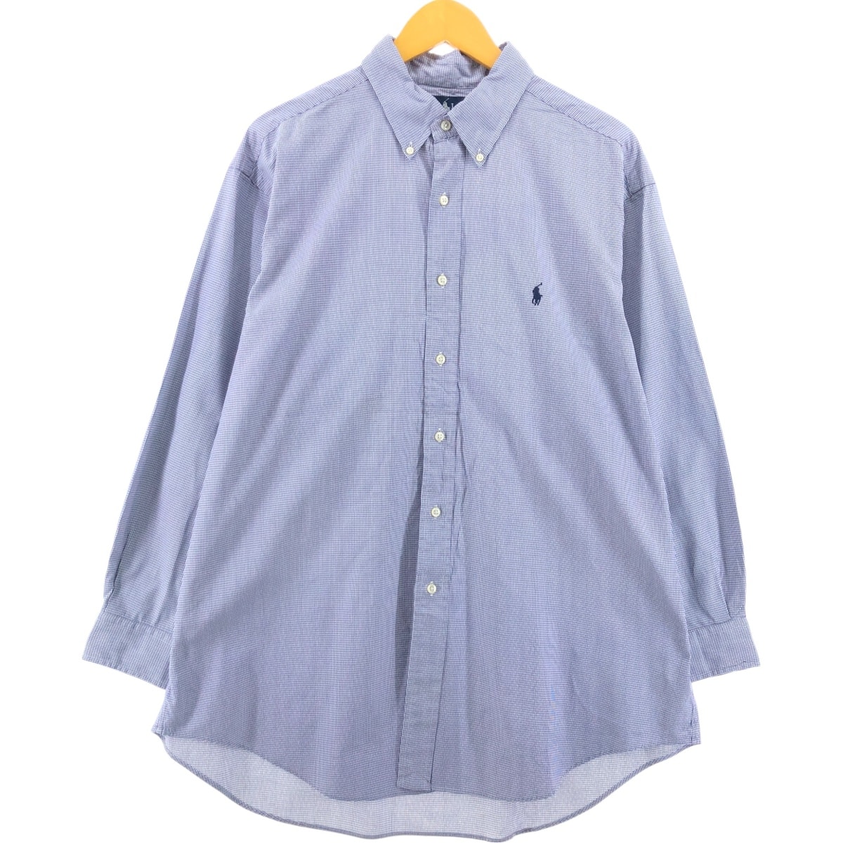 古着 ラルフローレン Ralph Lauren YARMOUTH 長袖 ボタンダウンチェックシャツ メンズXL相当/eaa548335