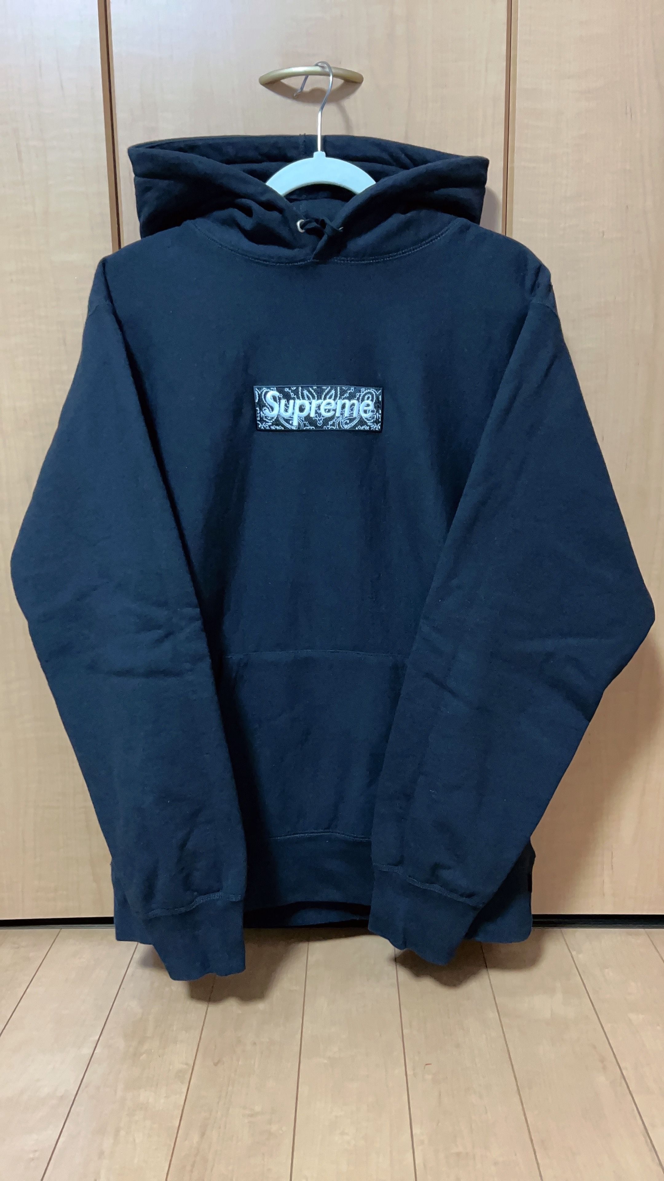 Supreme Bandana Box Logo Hooded Sweatshirt "Black"