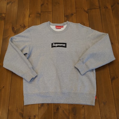 Supreme Box Logo Crewneck "Heather Grey" (22FW)