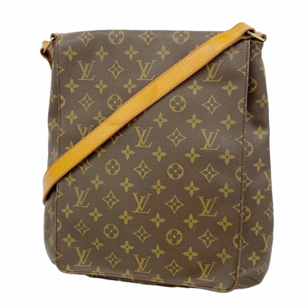 【6dc3266】ルイヴィトン ショルダーバッグ モノグラム ミュゼット M51256 ブラウン【中古】レディース