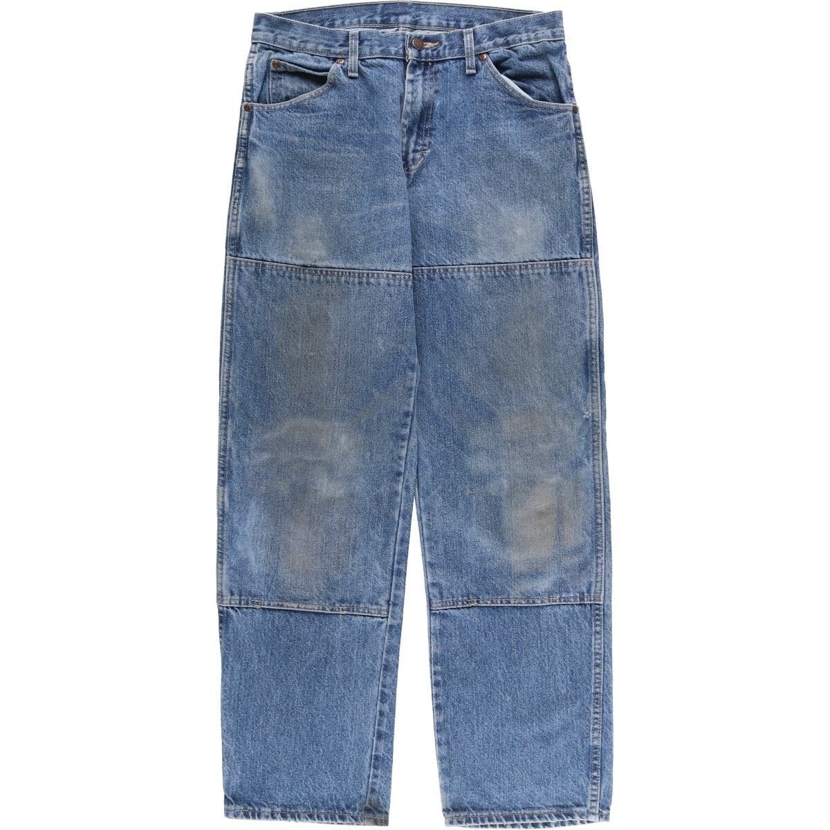 古着 ディッキーズ Dickies ダブルニー テーパードデニムパンツ メンズw30相当/eaa552153