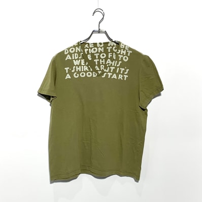 Maison Margiel エイズTシャツ "Khaki"