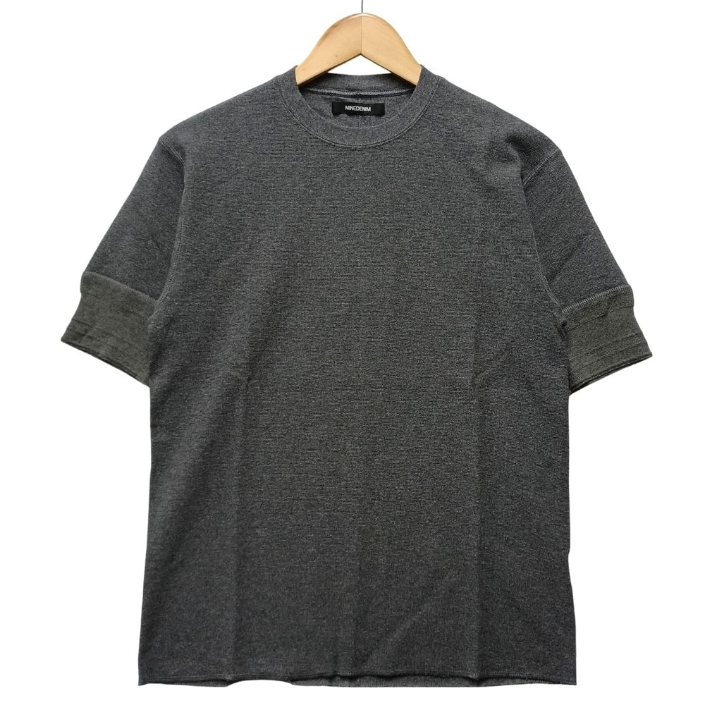 MINEDENIM マインデニム 2603-4001-79-L2 サーマルクルーネック 半袖Tシャツ 55767