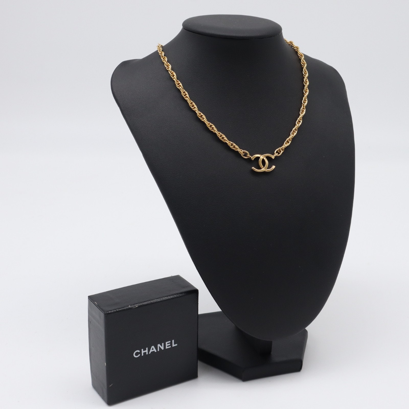 美品 CHANEL シャネル ココマーク チェーンネックレス GP - ネックレス ゴールド GP レディース