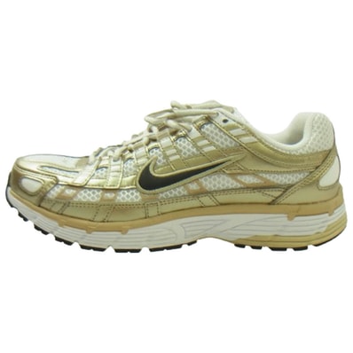 NIKE ナイキ スニーカー IF1787-100 Women's P-6000 Gold ウィメンズ ゴールド ローカット スニーカー ゴールド系 ホワイト系 25.5cm【中古】