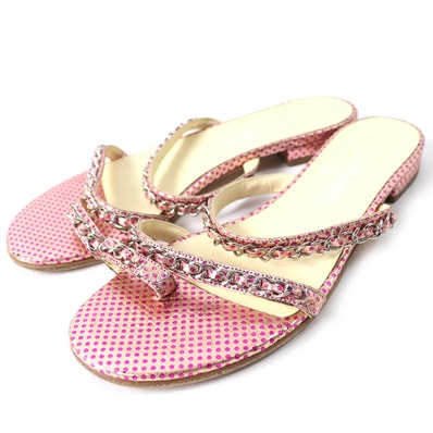 美品 シャネル
ミュール ピンク系 レディース 35.5