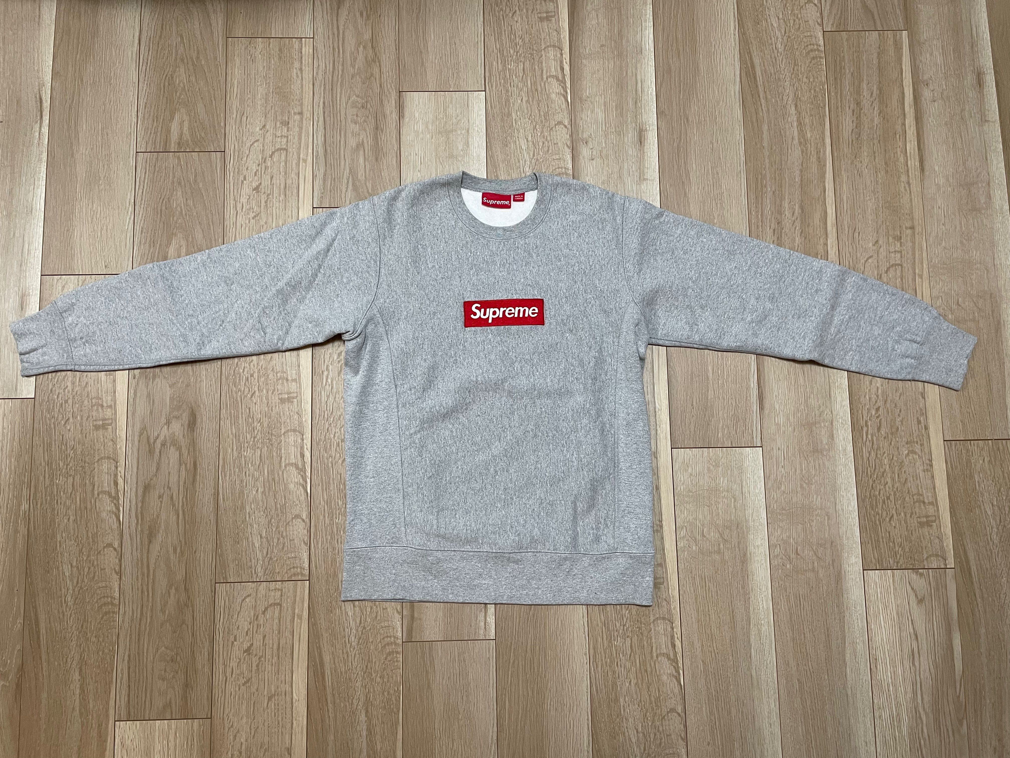 Supreme Box Logo Crewneck Sweatshirt "Ash Grey" (18FW)