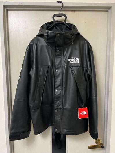 Supreme x The North Face Leather Mountain Parka "Black"