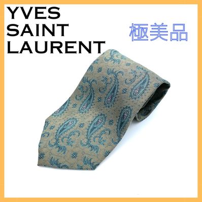 YEVS SAINT LAURENT(イヴ・サンローラン)ネクタイ ペイズリー柄