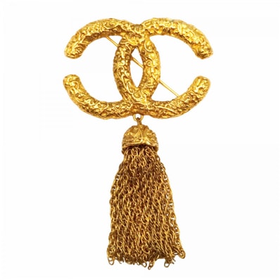 ★最終価格【6jcb0478-k】シャネル ブローチ ヴィンテージ ココマーク GPメッキ ゴールド【中古】レディース