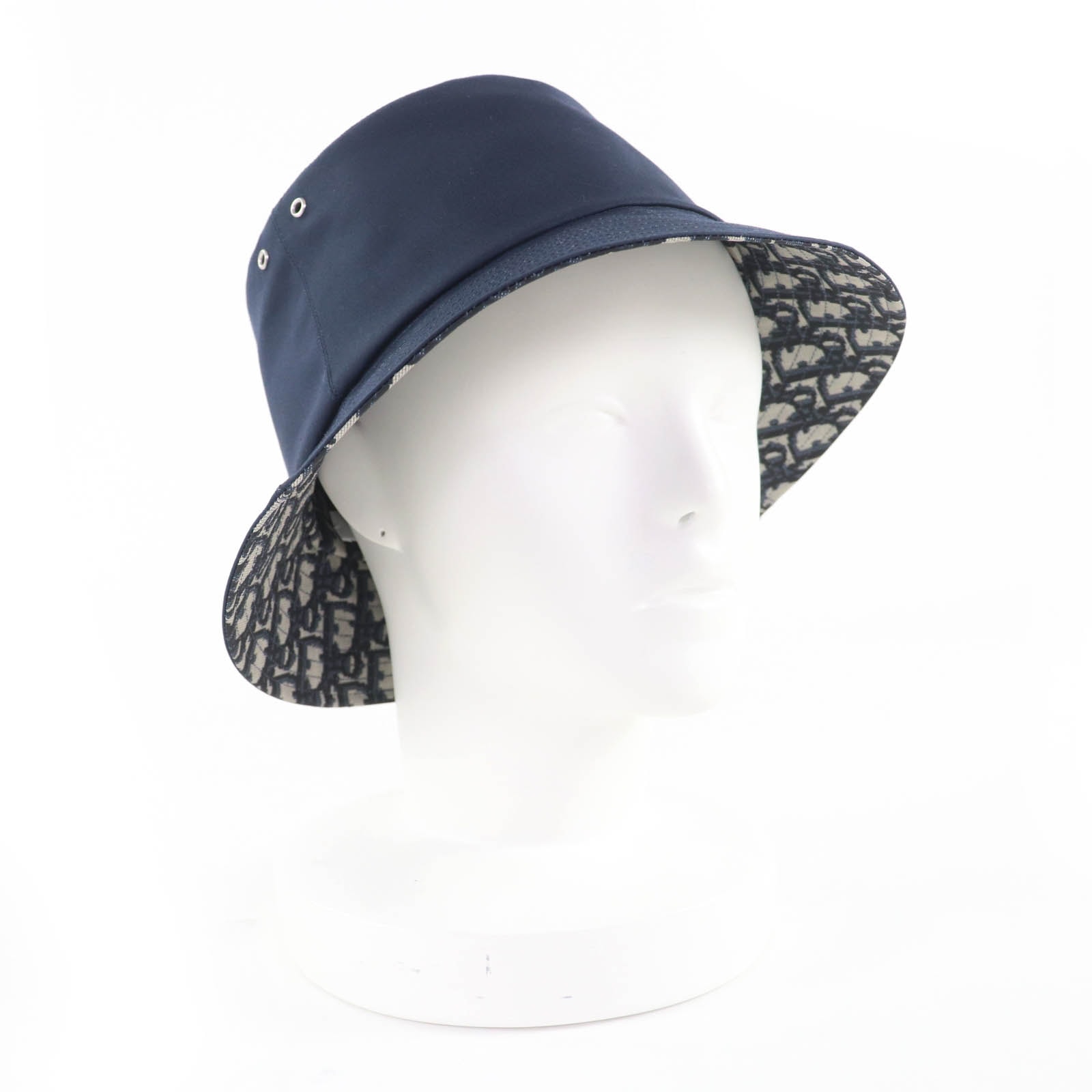 美品 クリスチャンディオール ハット ネイビー 59 95TDD923A130