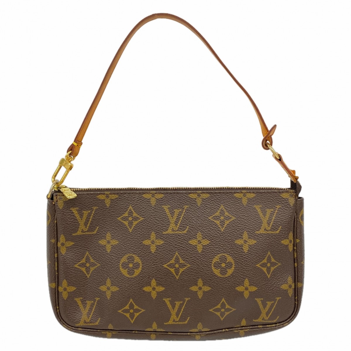 【6dc3350】ルイヴィトン ポーチ モノグラム ポシェットアクセソワール M51980 ブラウン【中古】レディース