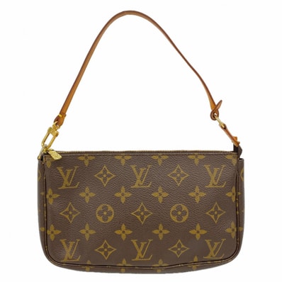 【6dc3350】ルイヴィトン ポーチ モノグラム ポシェットアクセソワール M51980 ブラウン【中古】レディース