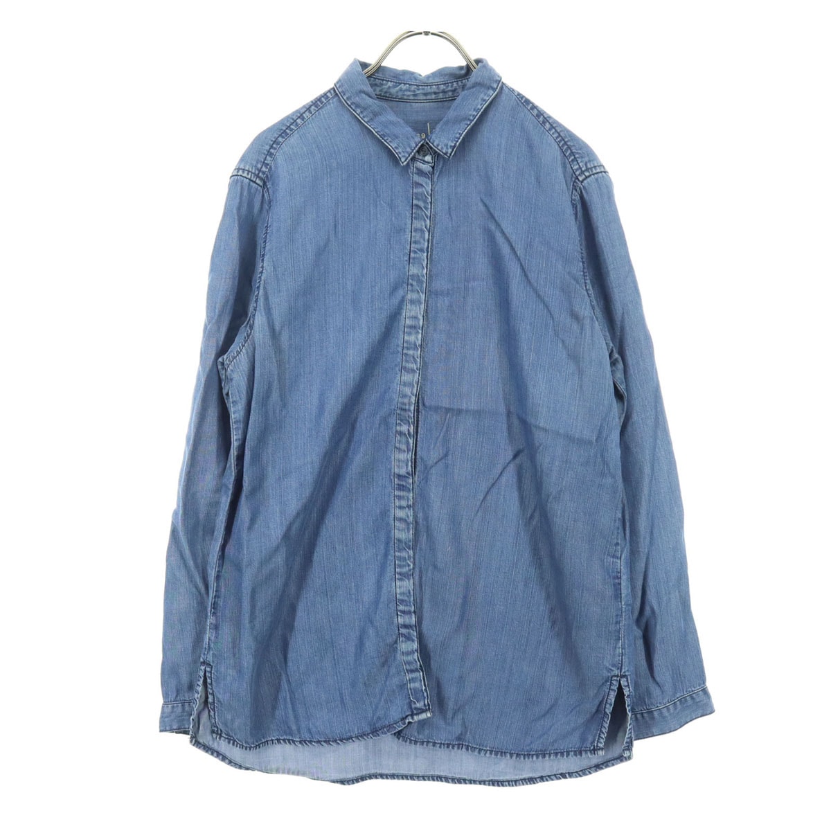GAP ギャップ 長袖 デニムシャツ M ブルー系