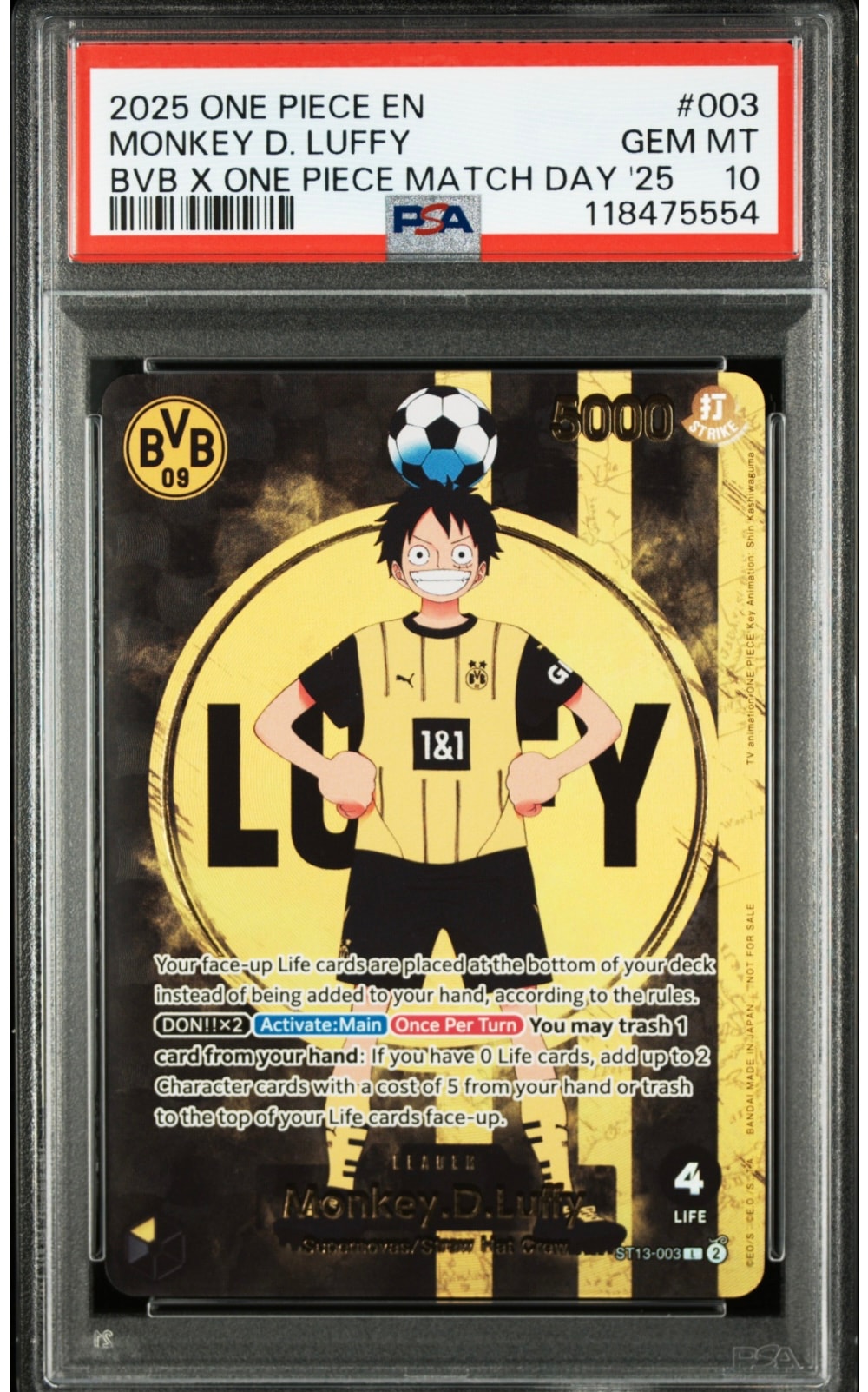 モンキー・D・ルフィ L [ST13-003]【英語版】(プロモーションカード「ボルシアドルトムント × ONE PIECE マッチデー 2025」)
