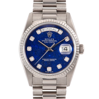 ROLEX ロレックス デイデイト 18239G A番 ラピスラズリ K18WG【中古】