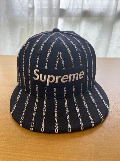 Supreme Text Stripe New Era® "Navy"