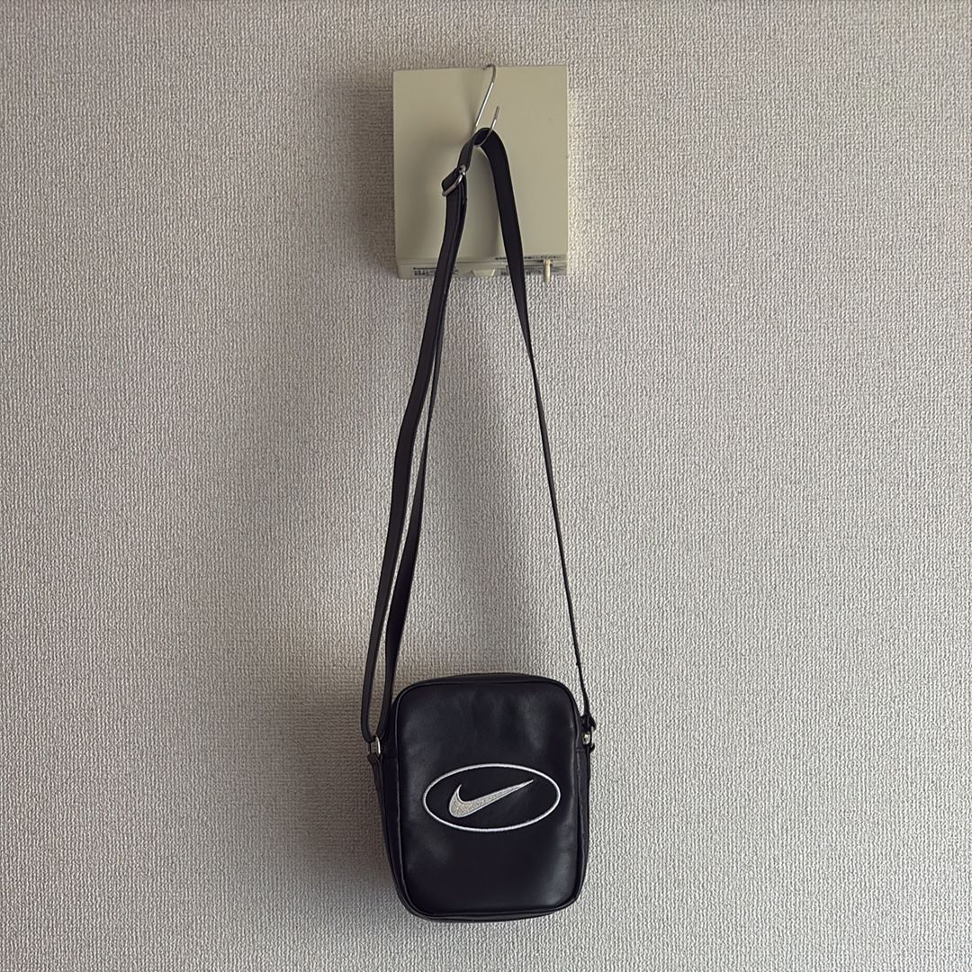 Supreme x Nike Leather Shoulder Bag "Black" HJ7964-045
