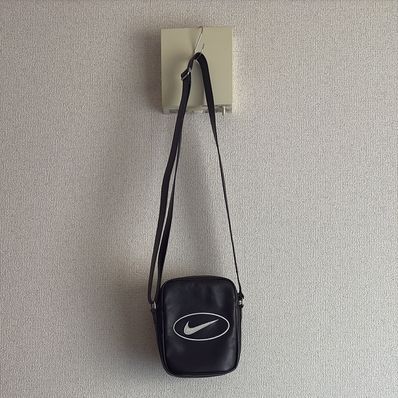 Supreme x Nike Leather Shoulder Bag "Black" HJ7964-045