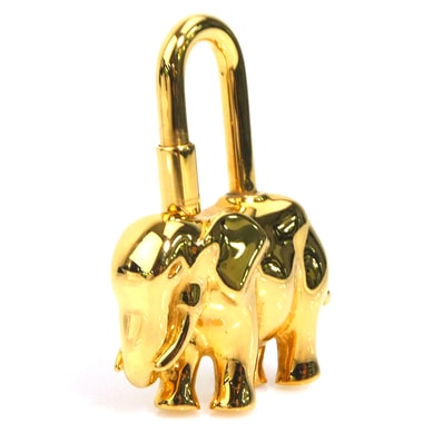 エルメス HERMES カデナ アニマルモチーフ ゾウ メタル ゴールド レディース【中古】 e62060i